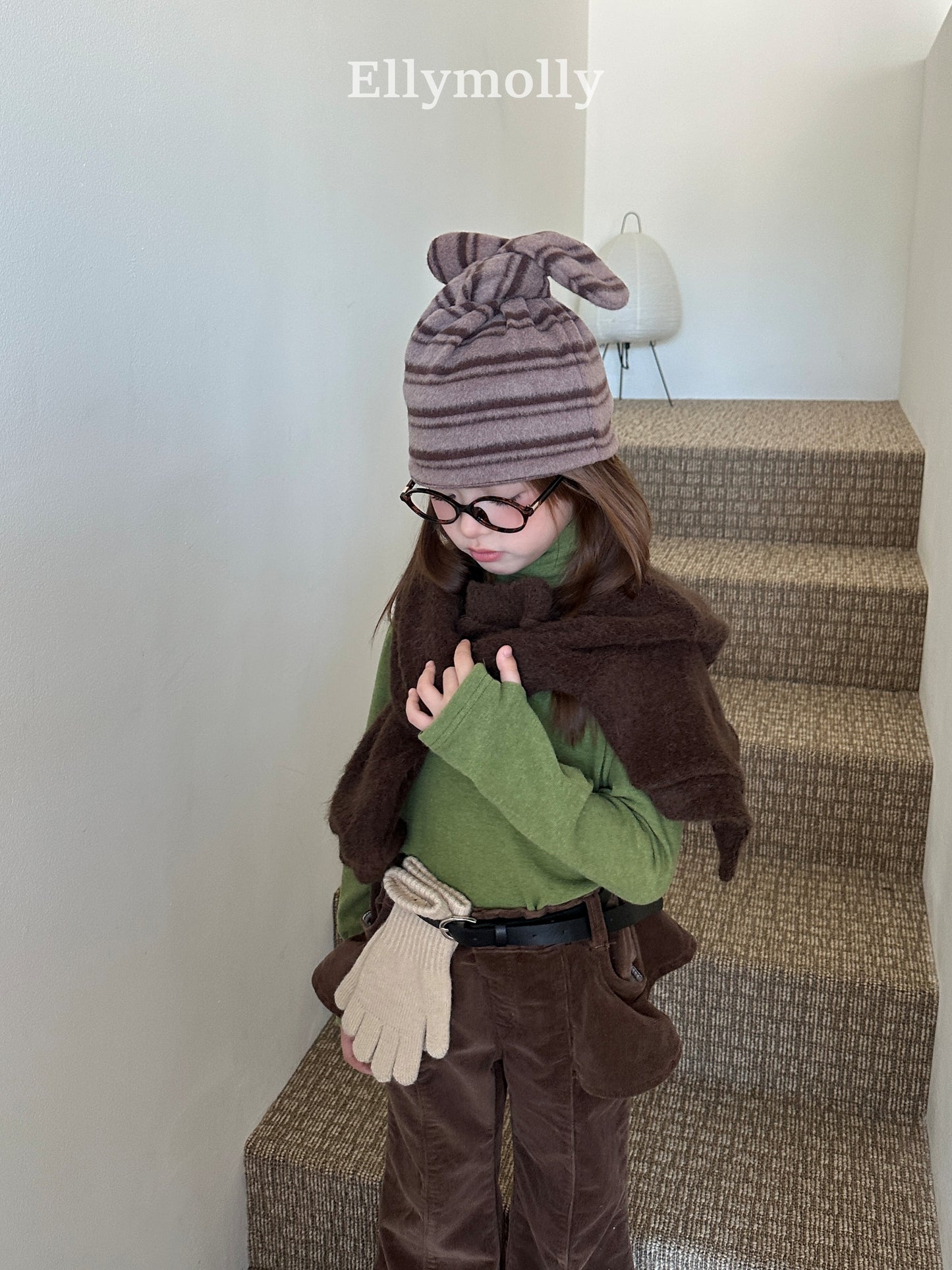 【予約】snow warmer polo T / ellymolly (5-19号)