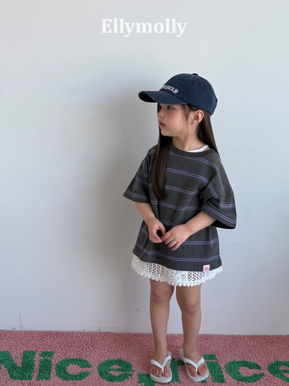 【予約】washed stripe box T / ellymolly5-19号