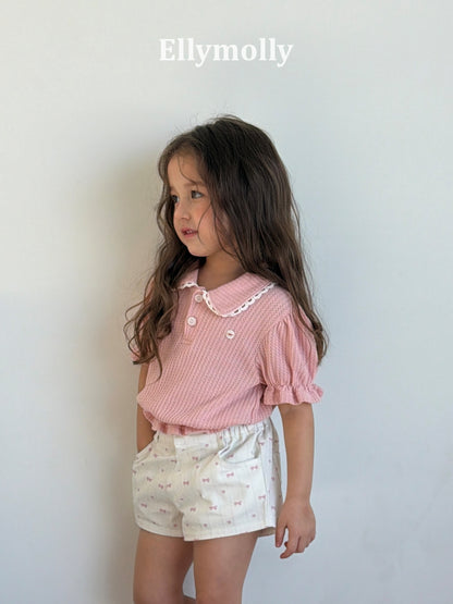 【予約】ribbon shorts / ellymolly 5-15号