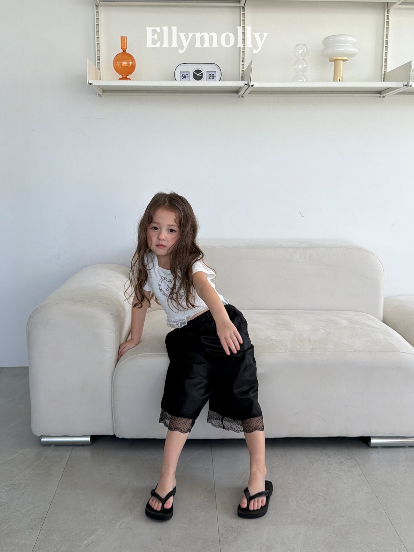 【予約】Swing lace pants / ellymolly5-15号스윙레이스