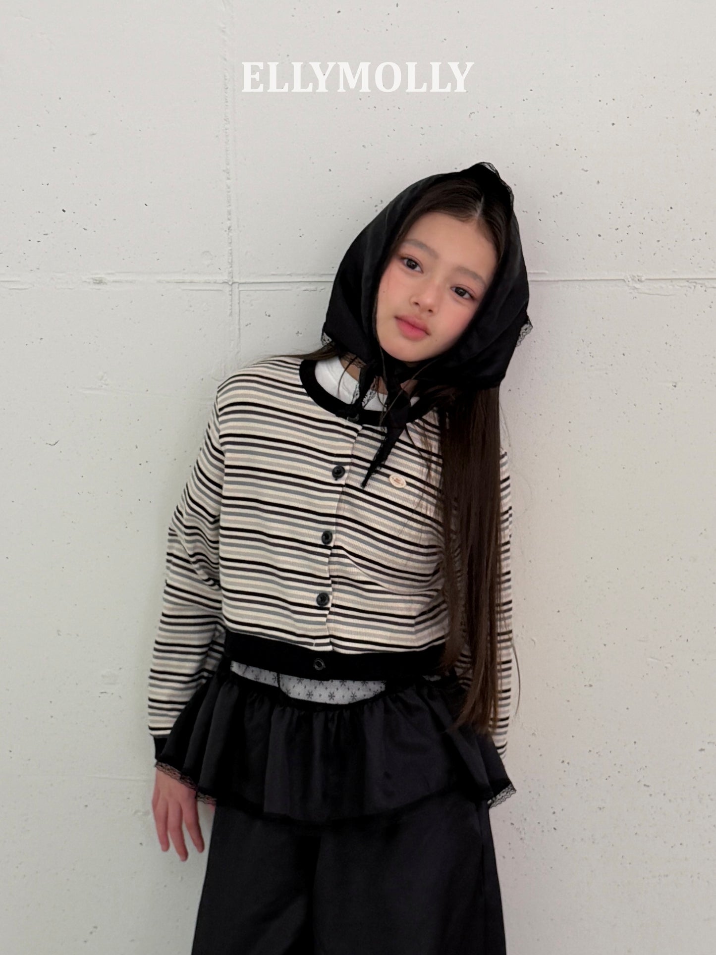 【予約】silhouette scarf / ellymolly스윙실루엣머플러