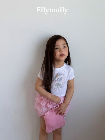 【予約】Petal Tiered Shorts / ellymolly 5-15号 페탈티어쇼츠