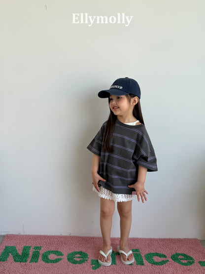 【予約】washed stripe box T / ellymolly5-19号