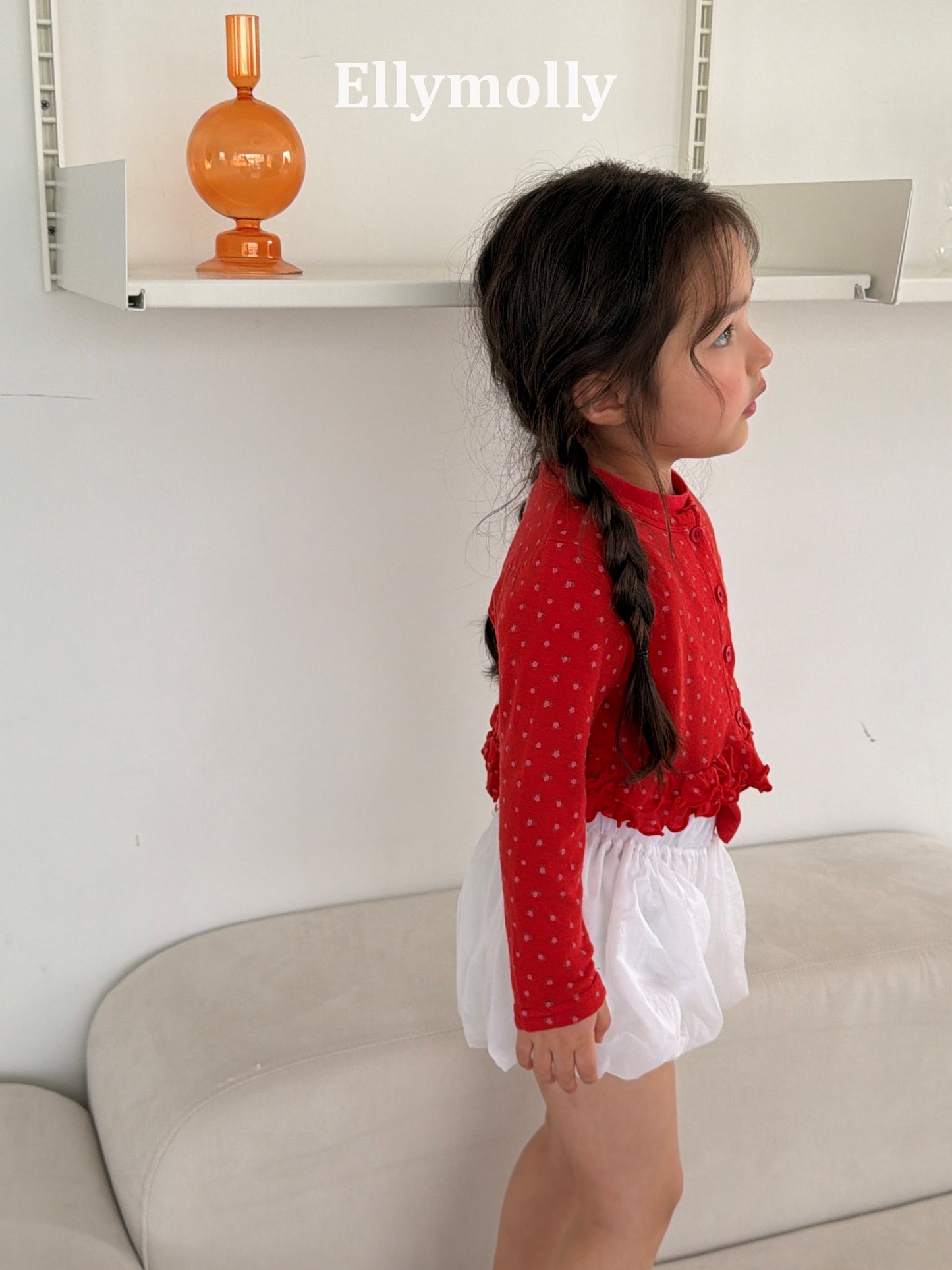 【予約】days frill cardigan / ellymolly5-15号 데이즈 프릴