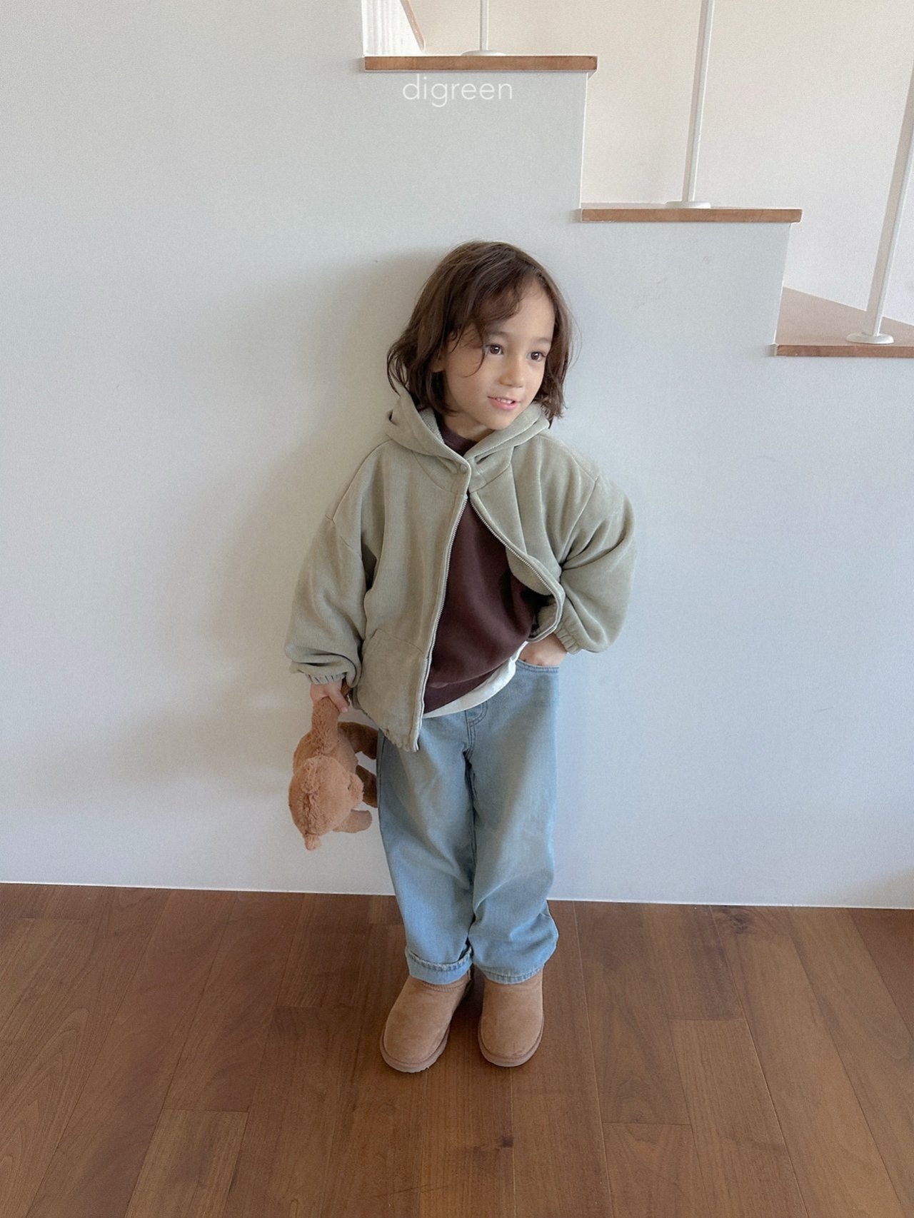 【予約】Bell Hoodie Zip up  /  digreen(S-XXL)