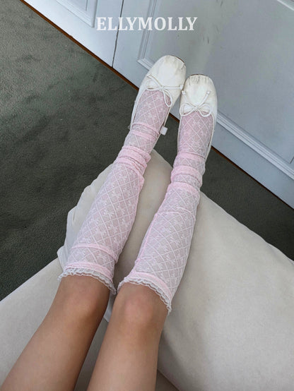 【予約】ribbon leg socks / ellymolly