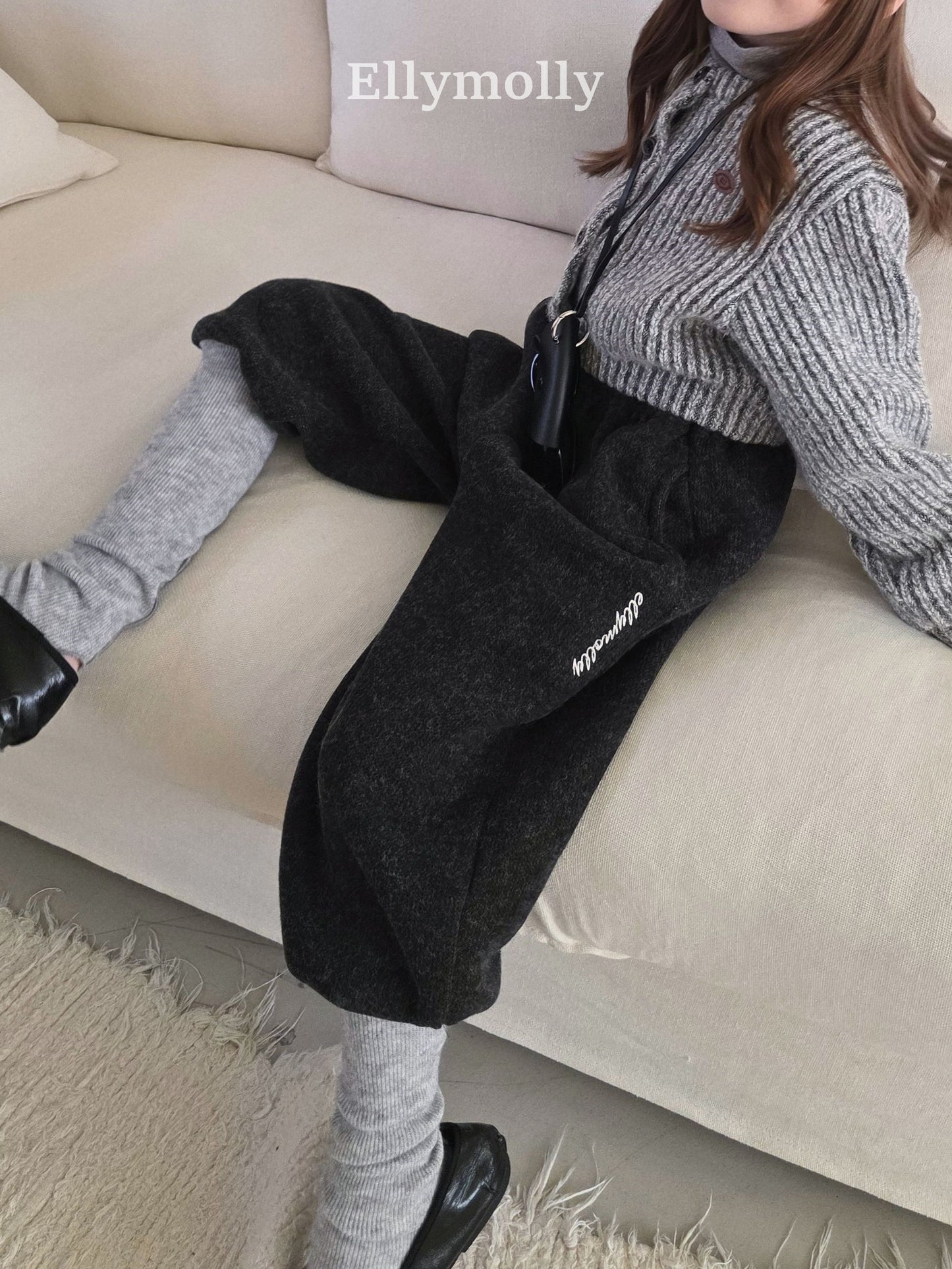 【予約】point warmer pants / ellymolly (5-19号)