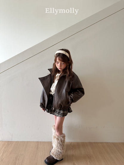 【予約】miso check wrap pants / ellymolly (5-19号)