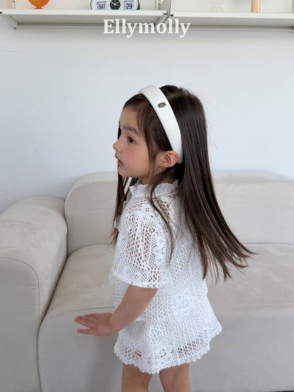 【予約】Crochet skirt / ellymolly5-15号  로지크로쉐