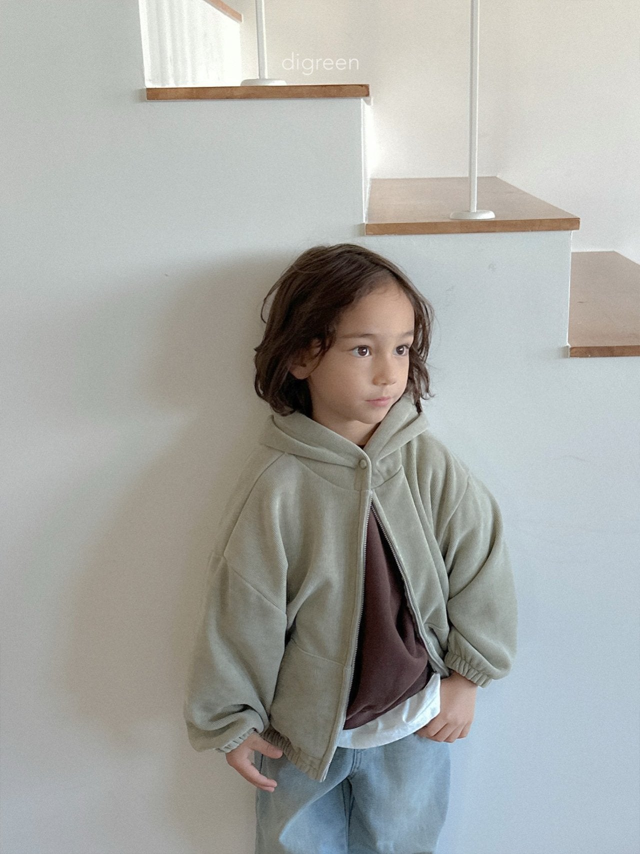 【予約】Bell Hoodie Zip up  /  digreen(S-XXL)