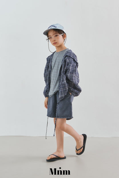 【予約】check hood shirt / minimal