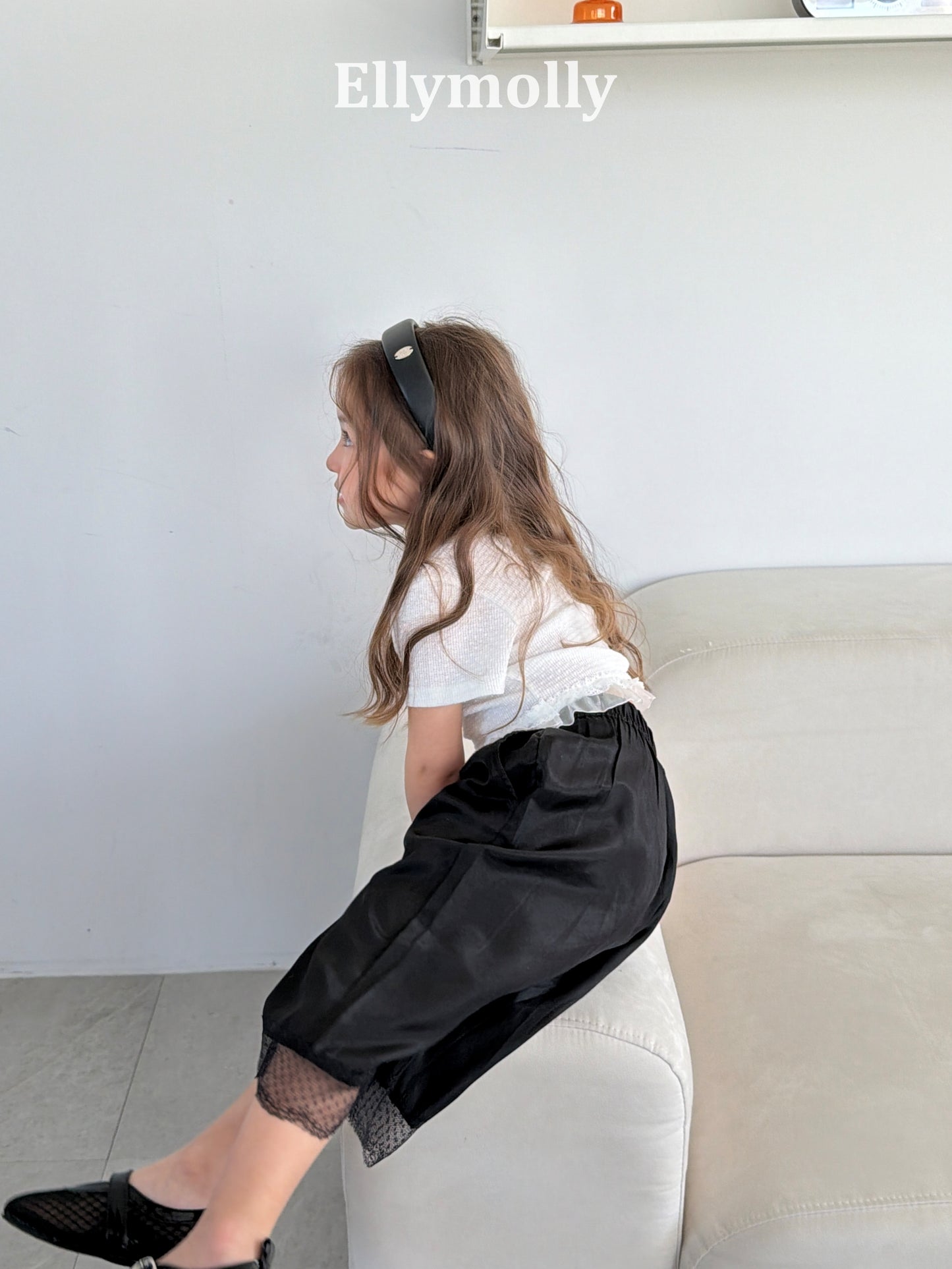 【予約】Swing lace pants / ellymolly5-15号스윙레이스