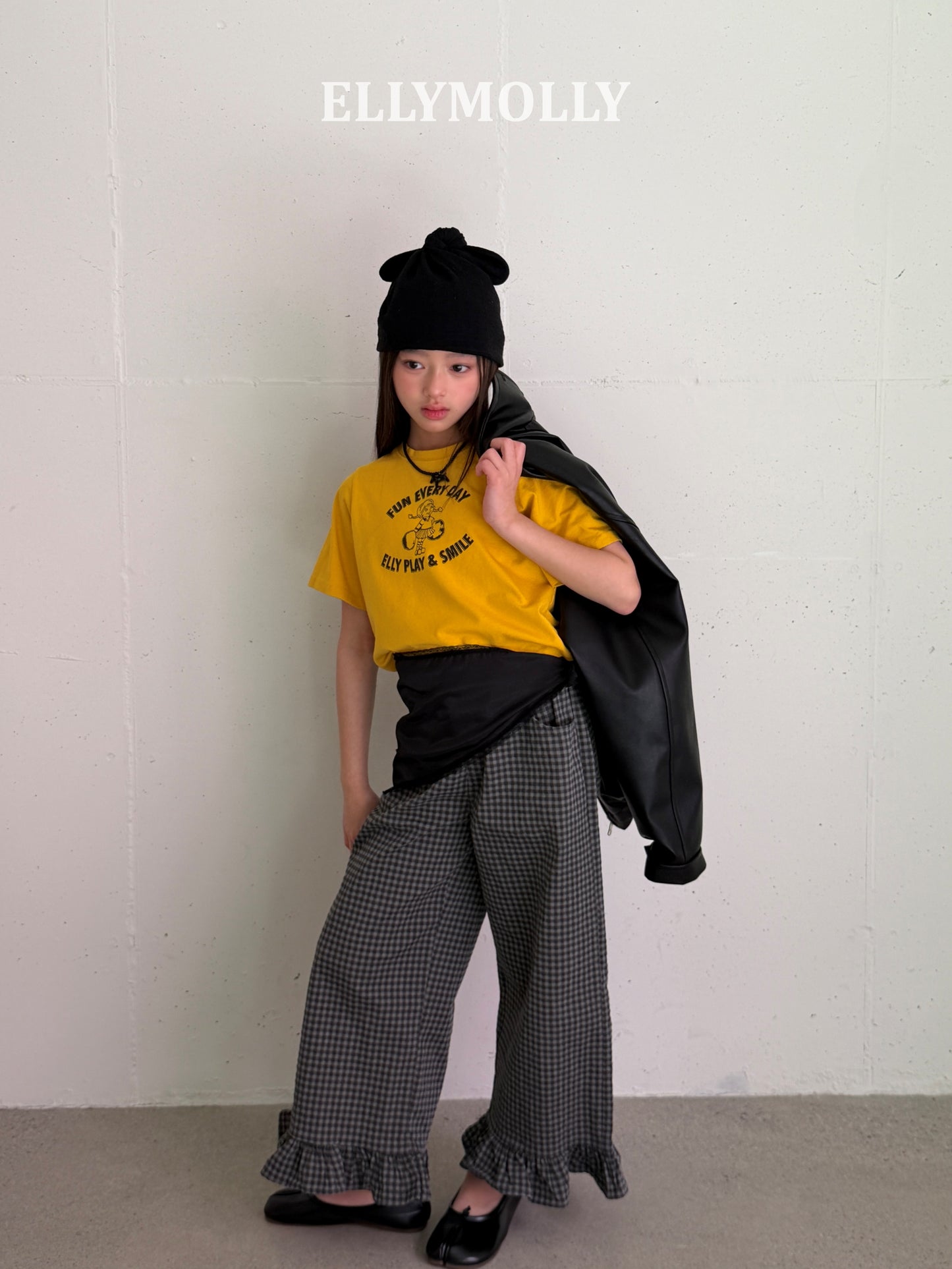 【予約】silhouette scarf / ellymolly스윙실루엣머플러
