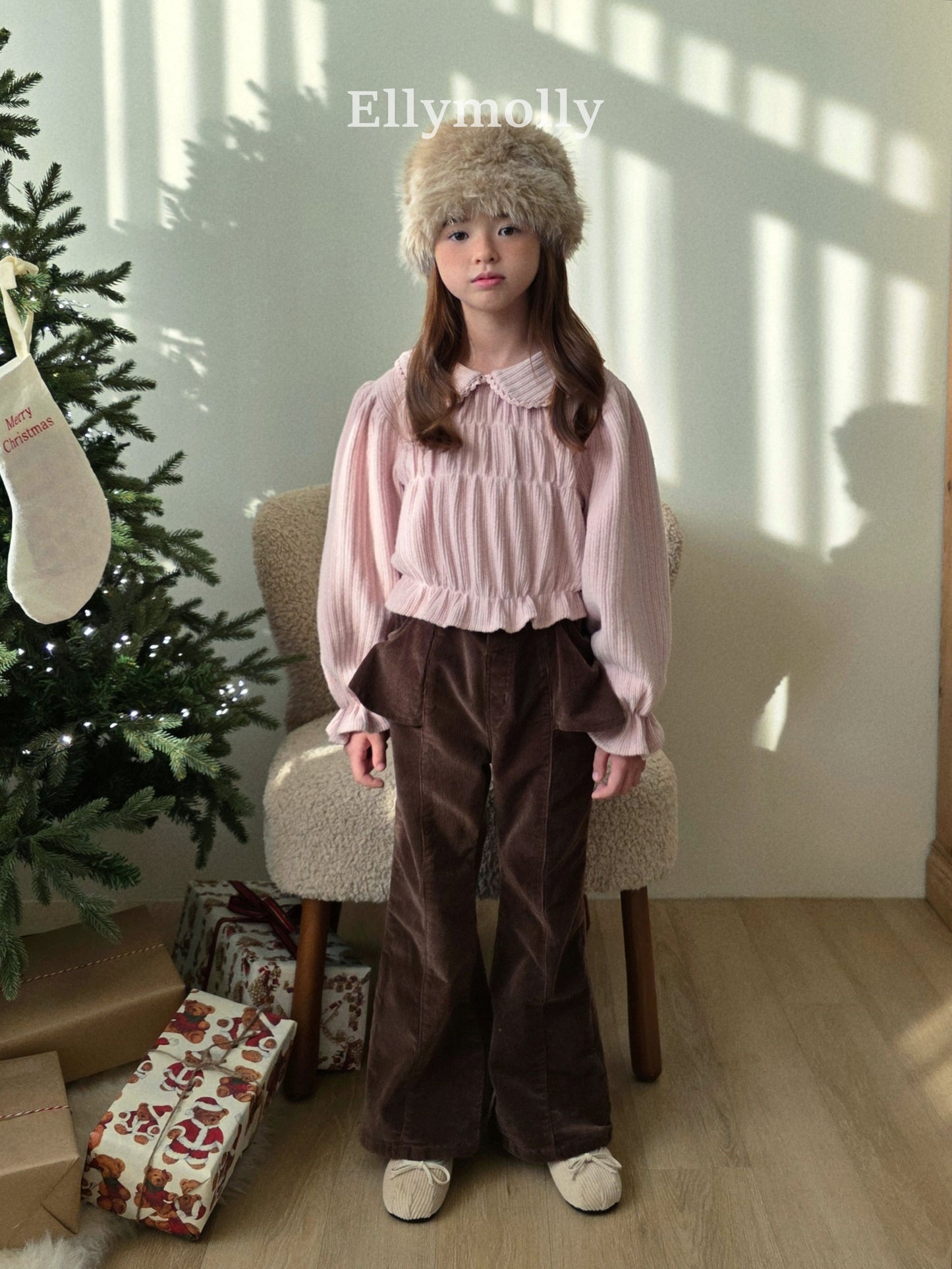 【予約】Selley peach frill boots cut / ellymolly (5-15号)