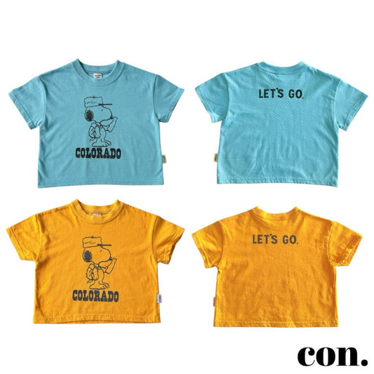 【予約】LET’S GO Tシャツ / con. (XXS-M)스눕
