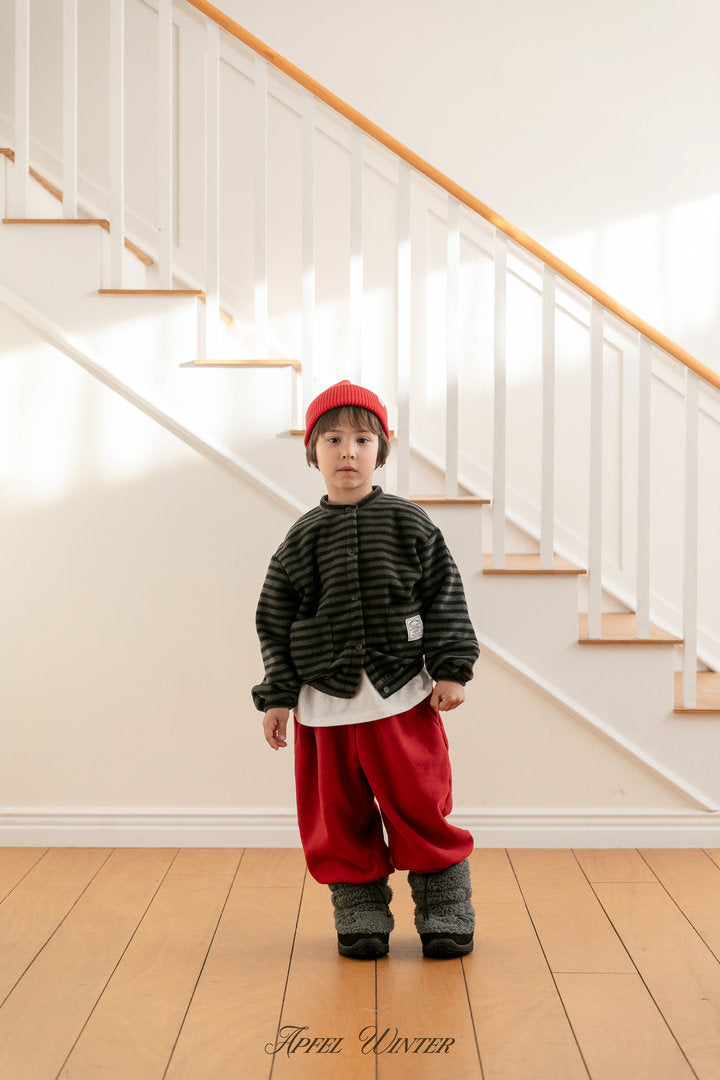 【予約】popo line cardigan  / apfel (S-2XL)