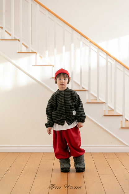 【予約】popo line cardigan  / apfel (S-2XL)