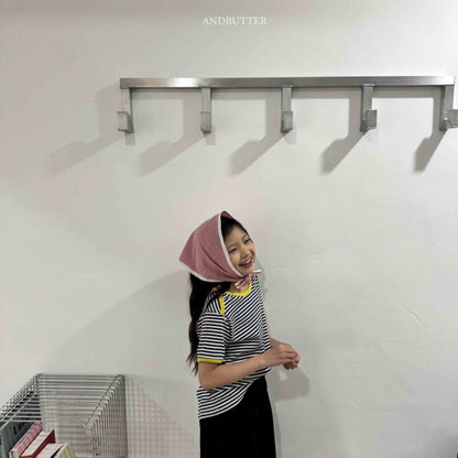 【予約】Boat neck mix T / andbutter(S-JM)