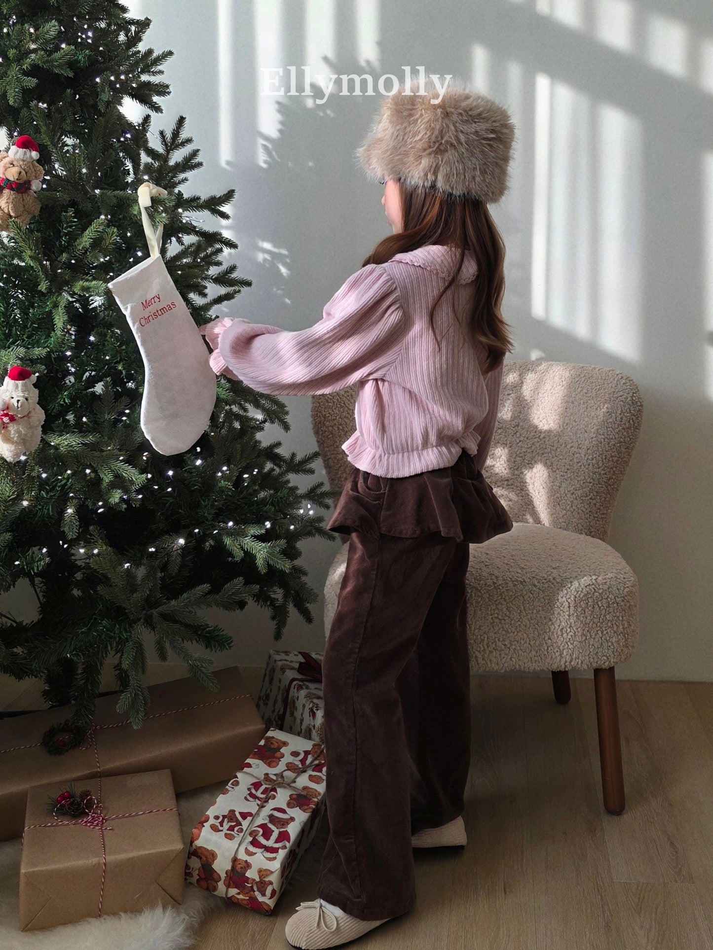 【予約】Selley peach frill boots cut / ellymolly (5-15号)