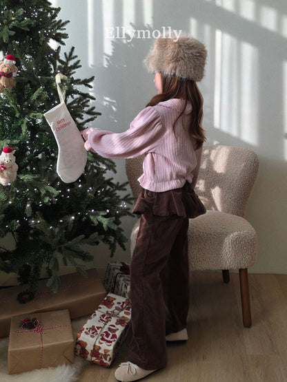 【予約】Selley peach frill boots cut / ellymolly (5-15号)