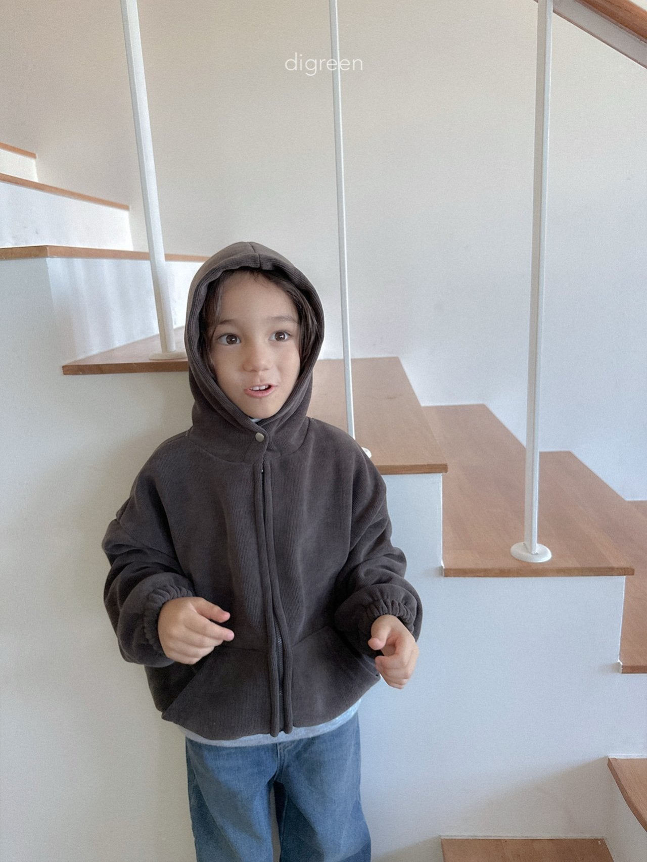 【予約】Bell Hoodie Zip up  /  digreen(S-XXL)