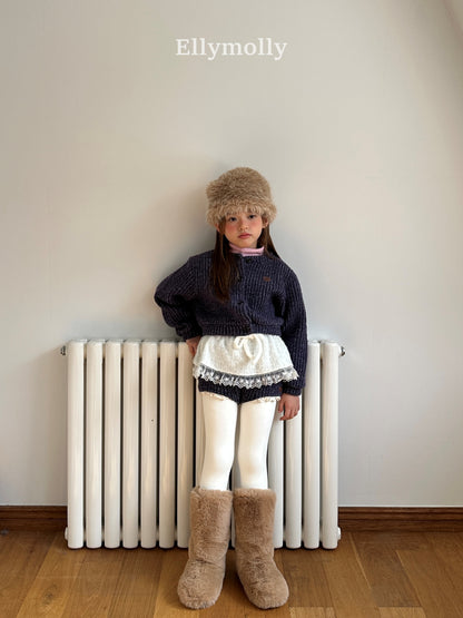 【予約】muffin wool knit pants / ellymolly (5-15号)