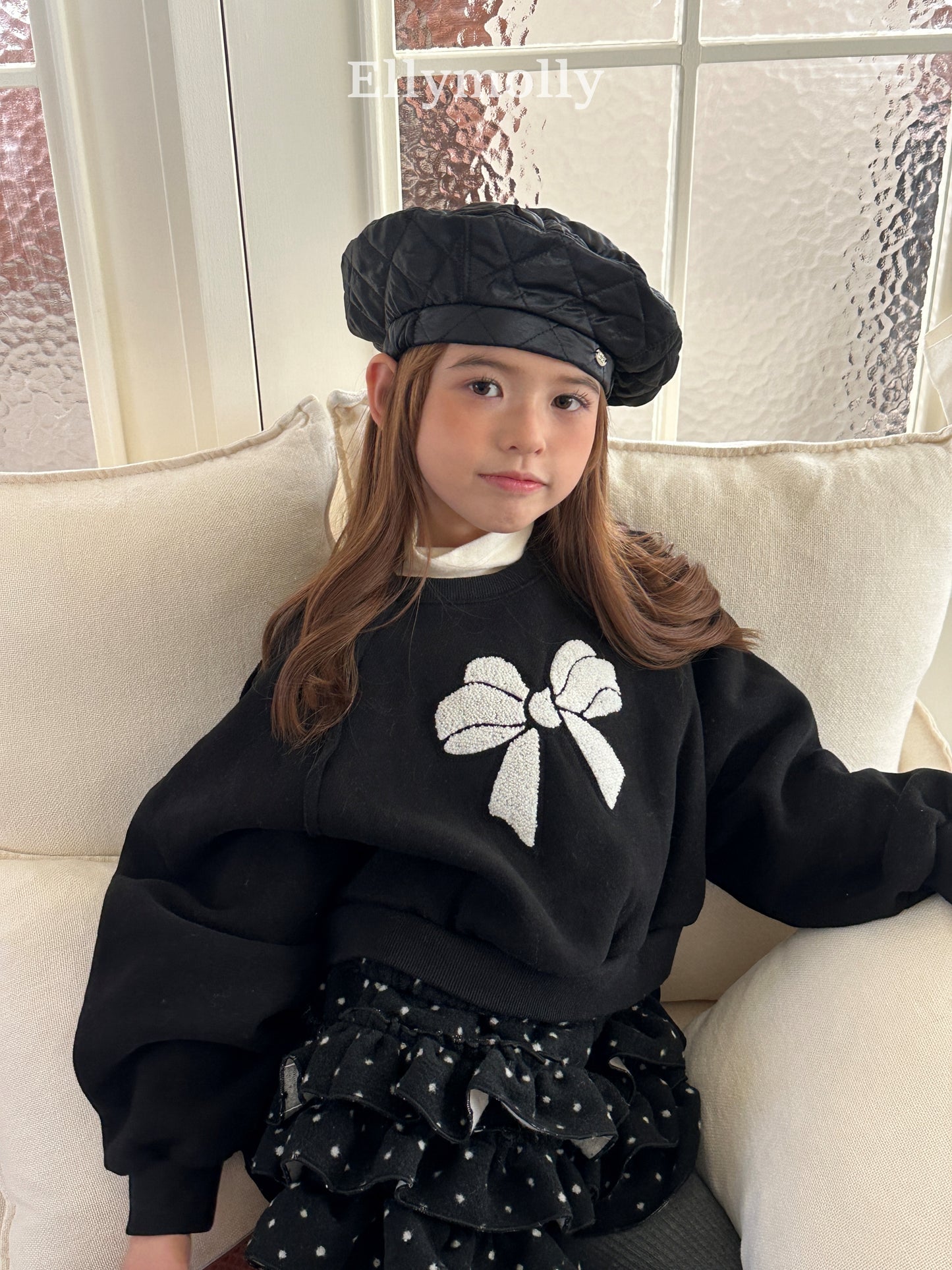 【予約】snow warmer polo T / ellymolly (5-19号)