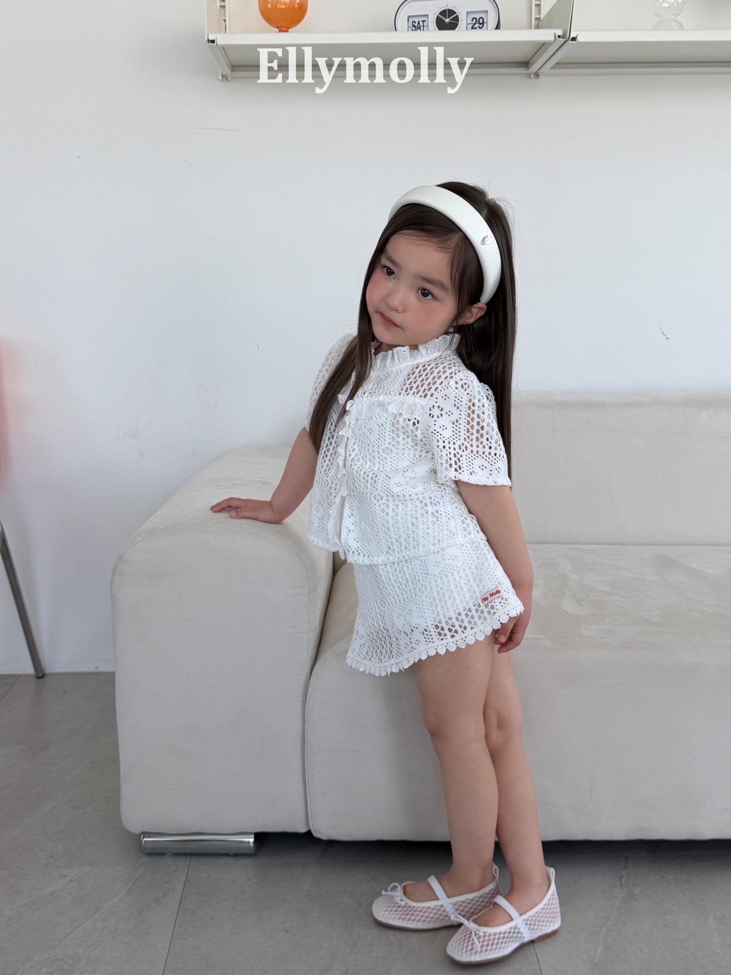 【予約】Crochet skirt / ellymolly5-15号  로지크로쉐