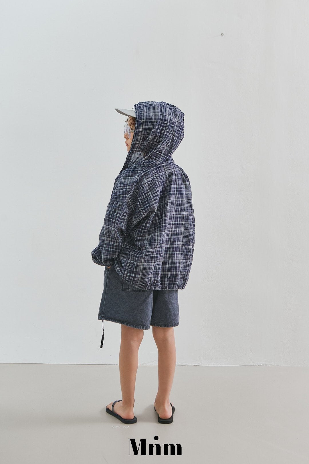 【予約】check hood shirt / minimal