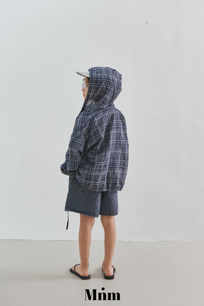 【予約】check hood shirt / minimal