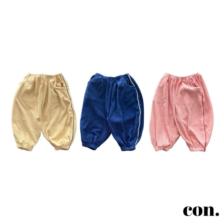 【予約】テリーラインパンツ / con. (XXS-M) 테리삥줄