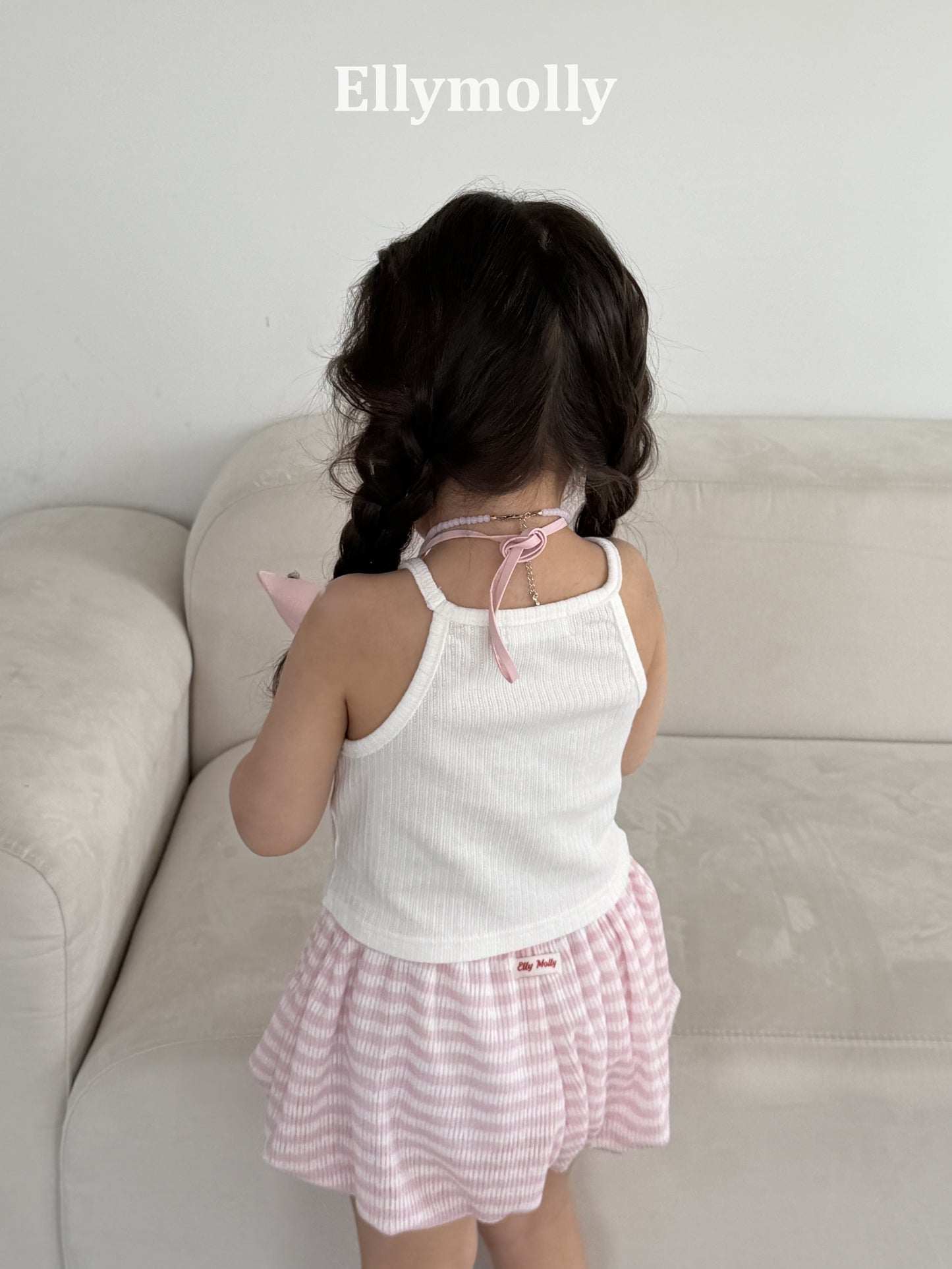 【予約】V cut sleeveless / ellymolly 5-15号클린 브이