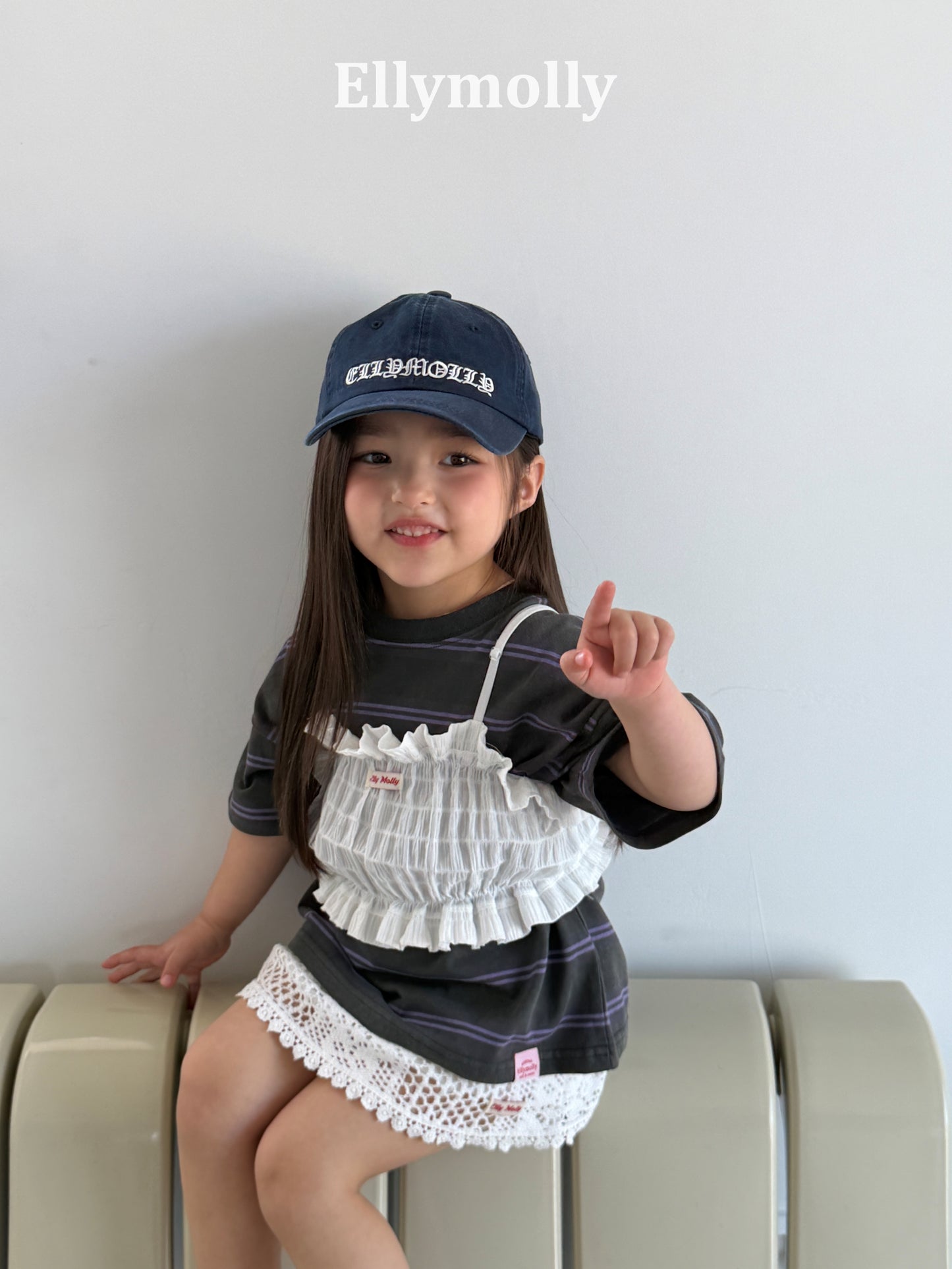 【予約】washed stripe box T / ellymolly5-19号