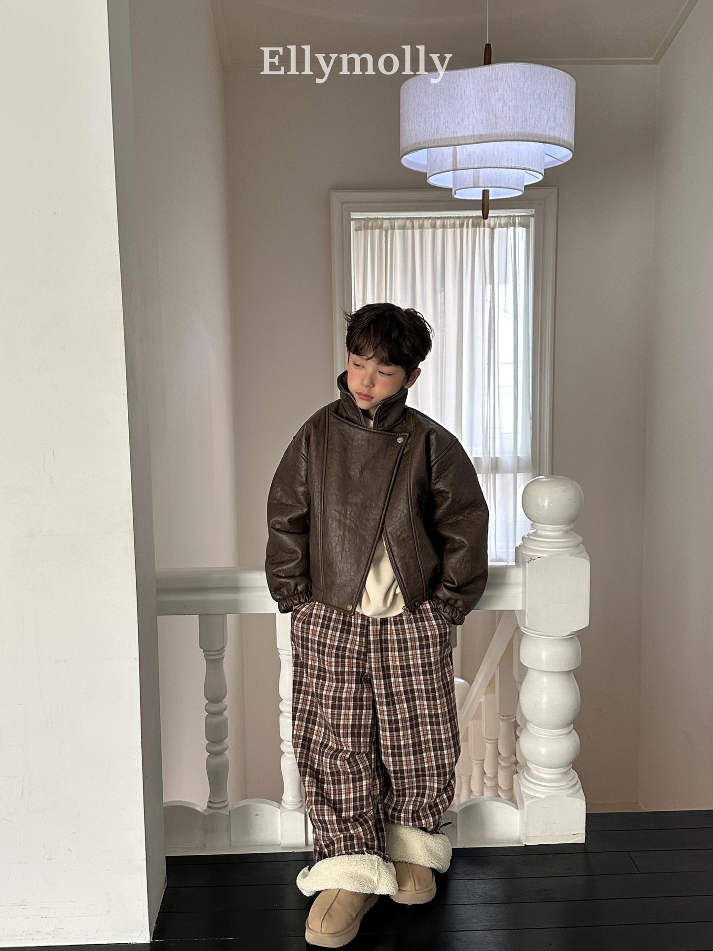 【予約】teddy fur check pt / ellymolly (5-19号)
