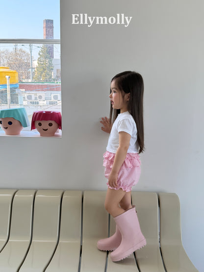 【予約】Petal Tiered Shorts / ellymolly 5-15号 페탈티어쇼츠