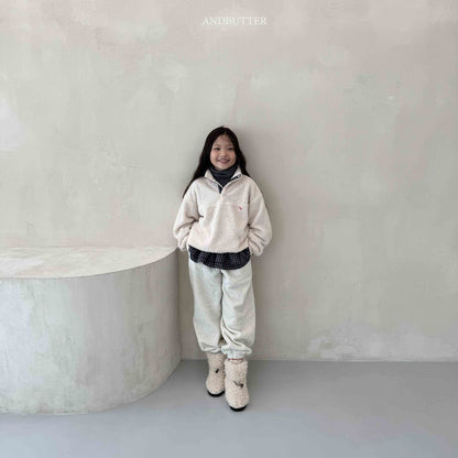 【予約】Fleece  Line Jogger Pants / andbutter(S-JM)