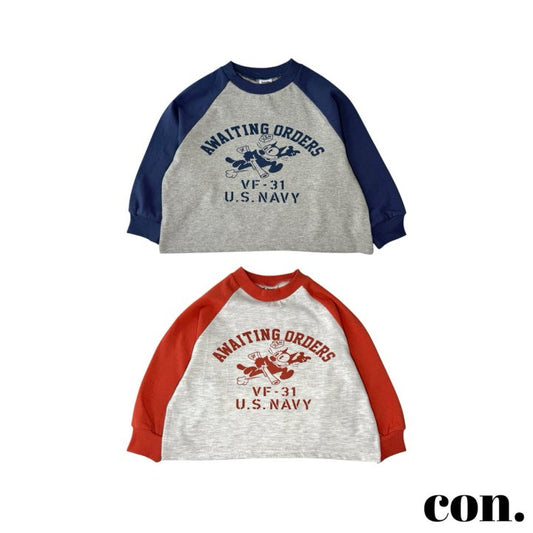 【予約】キャットラグランTシャツ / con. (XXS-M)야옹나그랑