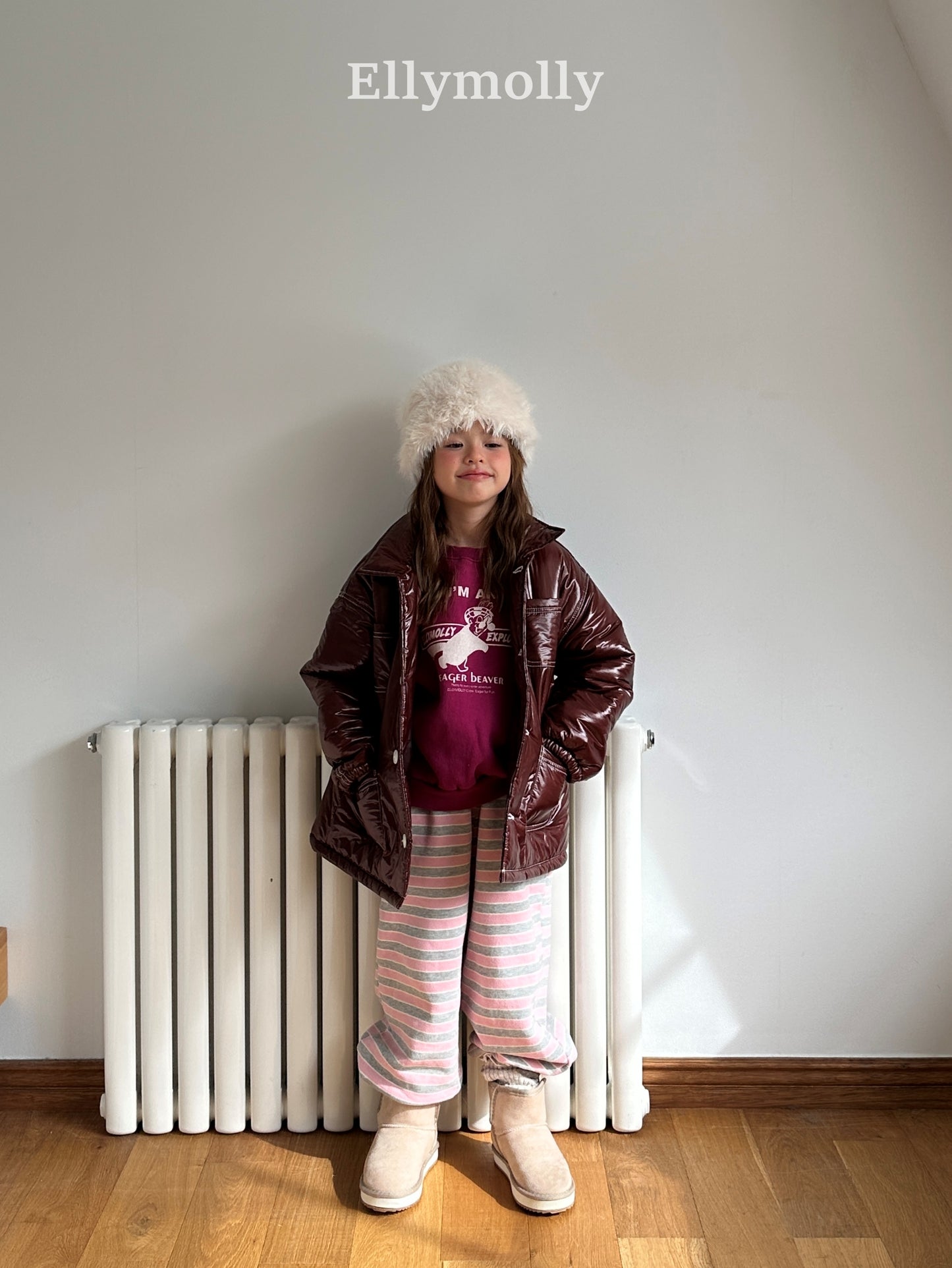 【予約】gray heart jogger pt / ellymolly (5-19号)