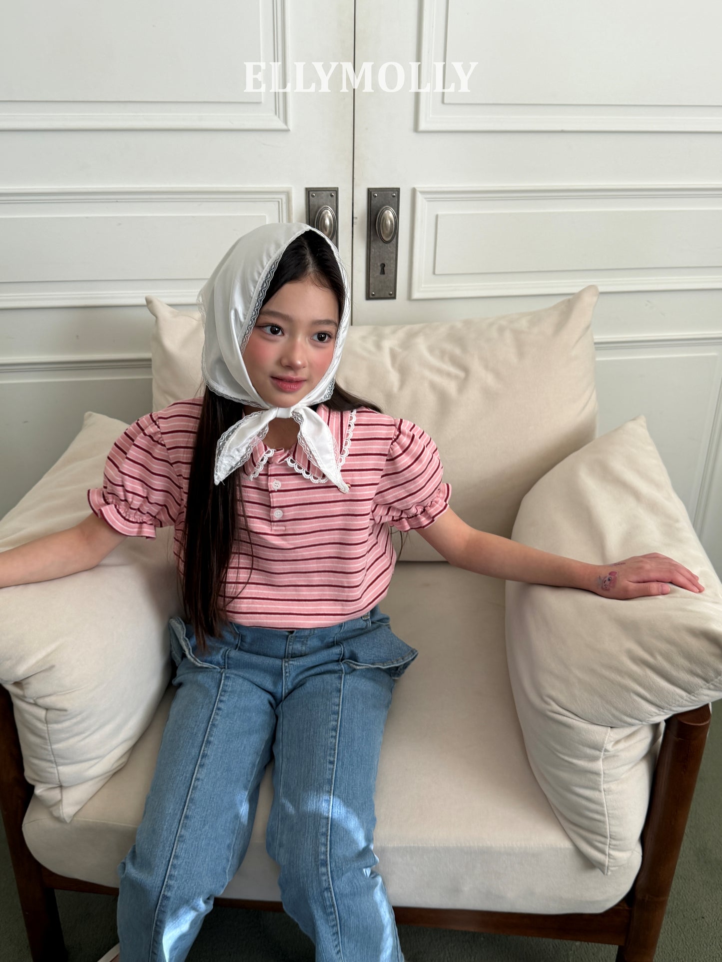 【予約】silhouette scarf / ellymolly스윙실루엣머플러