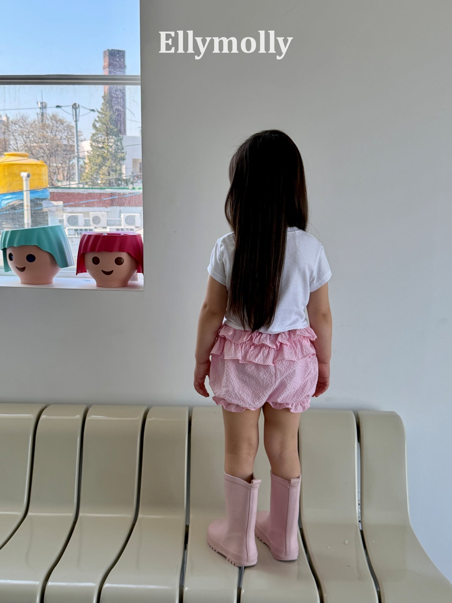 【予約】Petal Tiered Shorts / ellymolly 5-15号 페탈티어쇼츠