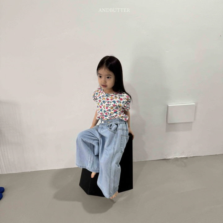 【予約】Eyelet puff T / andbutter(S-JM)
