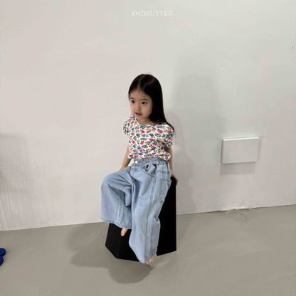 【予約】Eyelet puff T / andbutter(S-JM)