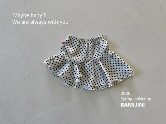 【予約】アンバランスドットスカート / ramijini (S-JM)