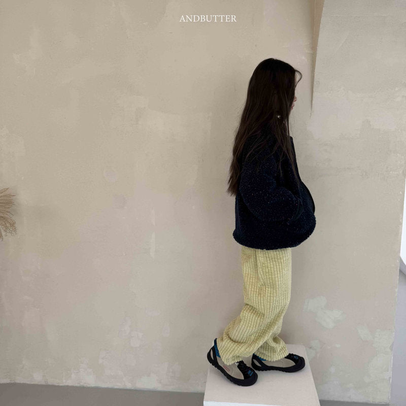 【予約】Puffy Corduroy Pants  /  andbutter (S-JM)
