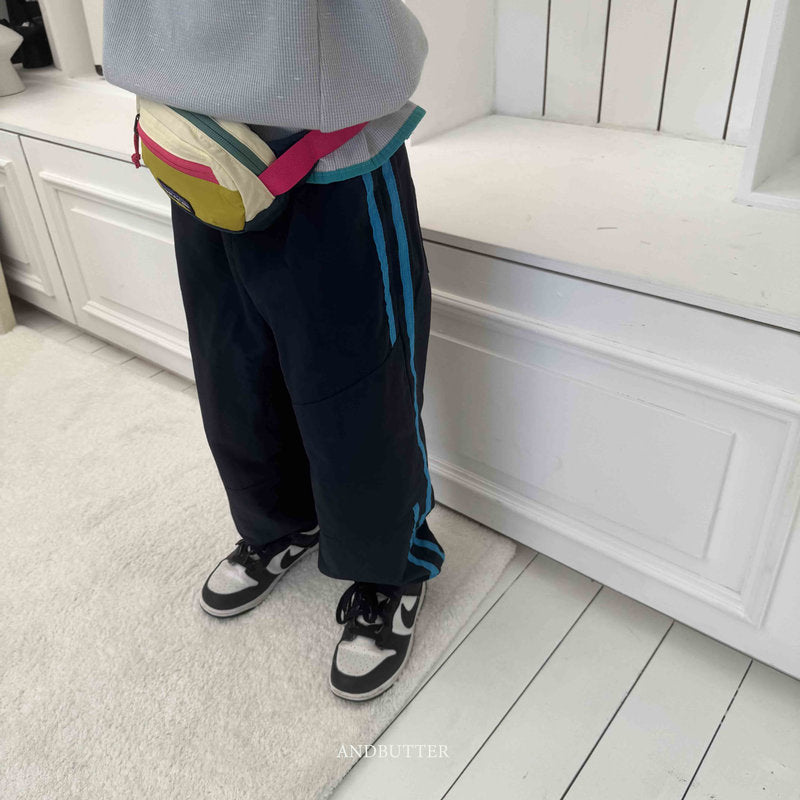 【予約】ダブルラインパンツ / andbutter(S-JM)투라인 절개