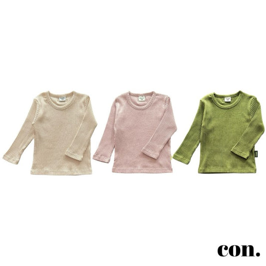【予約】ソフトリブT / con. (XXS-M)말랑 골지