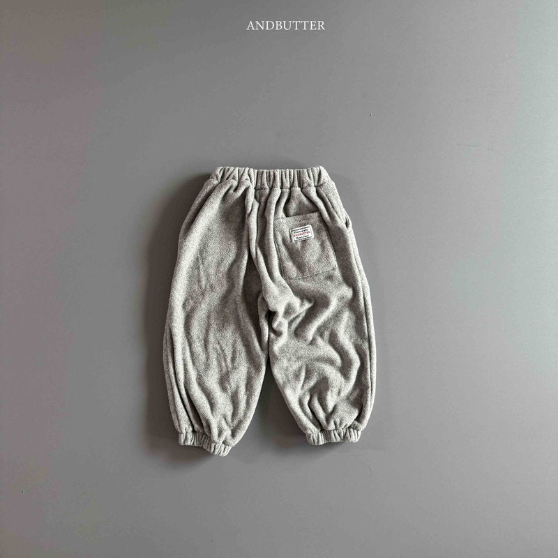 【予約】worm-argyle terry jogger  /  andbutter (S-JM)