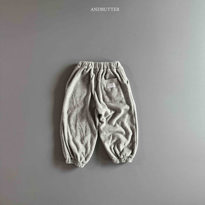 【予約】worm-argyle terry jogger  /  andbutter (S-JM)