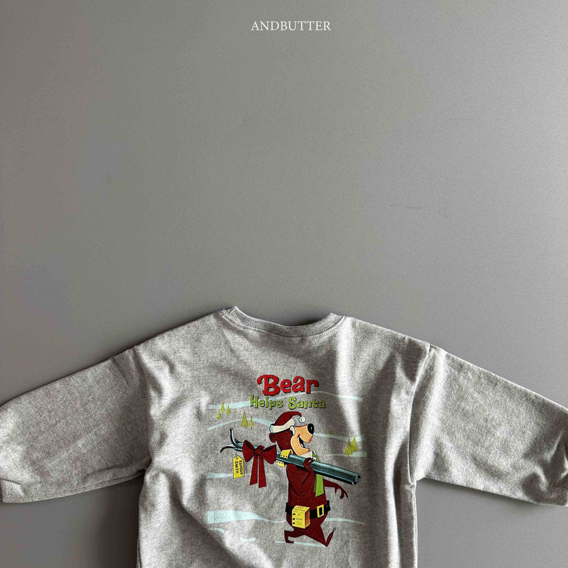【予約】Santa Bear Tee /  andbutter (S-JM)