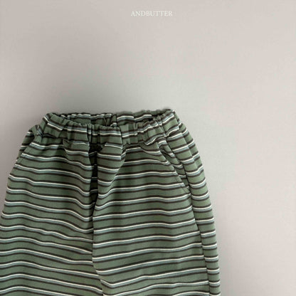 【予約】Mellow Stripe Jogger   /  andbutter (S-JM)